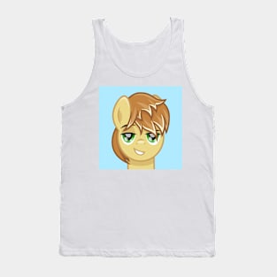 Feather Bangs portrait Tank Top